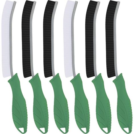 Brosse de nettoyage de coin à poils durs - Brosse de joint multifonctionnelle, brosse de nettoyage, brosse de nettoyage d'espacement, outils de nettoyage pour toilettes, salle de bain, cuisine, ménage (1/5)
