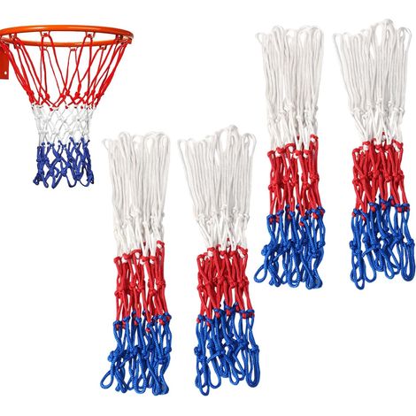 Filet De Basket - Lot De 4 - Nylon - Tissage Artificiel - Intérieur Et Extérieur - 50 cm (1/5)