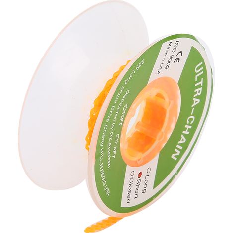 Chaîne élastique orthodontique dentaire colorée, accessoire de traitement dentaire, lot orange pour appareil dentaire et contention (1/5)
