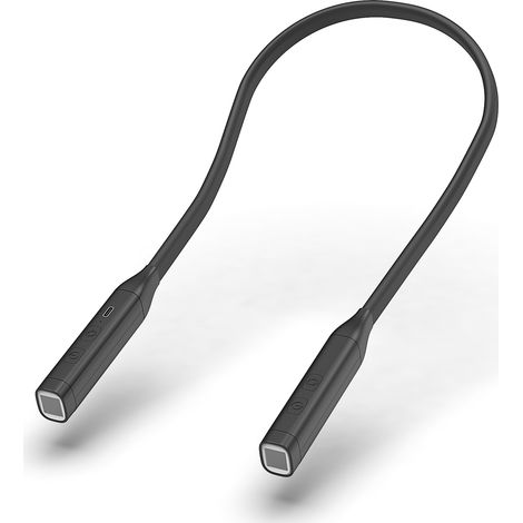 Lampe de lecture rechargeable pour cou, lampe de livre avec 3 températures de couleur, luminosité réglable, protection des yeux, variateur continu, bras flexibles, pour dortoir, tricot, réparation, jo (1/3)
