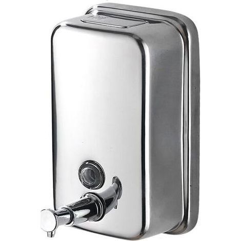500ml Soap Dispenser, Stainless Steel Manual Wall Mounted Soap Dispenser, Commercial Soap Dispenser for Bathroom Kitchen Market Hotel Restaurant (1/5)