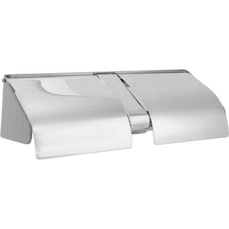 Porte-rouleau en acier inoxydable 304, boîte à mouchoirs avec couvercle et serrure, antidérobage, imperméable, pour hôtel (1/5)