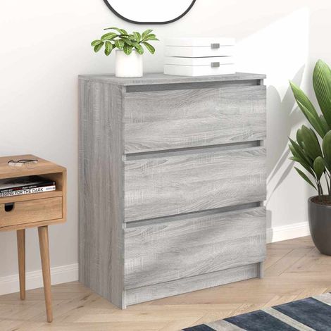 vidaXL Aparador de madera contrachapada gris Sonoma 60x35x76 cm (1/5)