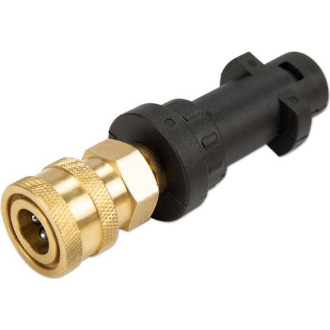 Adaptador para pistola de hidrolimpiadora con conexión rápida hembra de 1/4". Compatible con las hidrolimpiadoras Karcher/Kärcher serie K: K2, K3, K4, K5, K6 y K7. (1/5)
