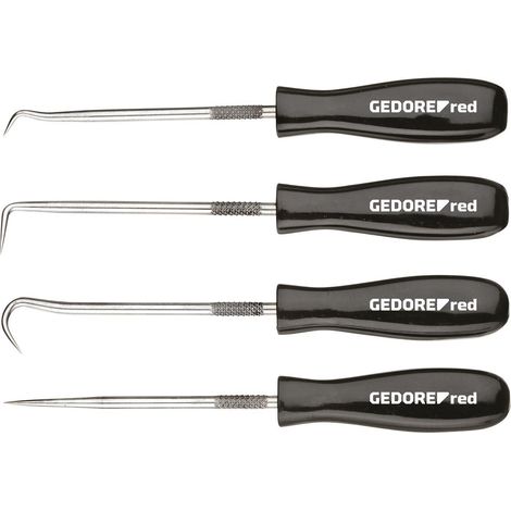Gedore RED 3301548 Hakensatz für O-Ringmontage L.135mm 4-teilig