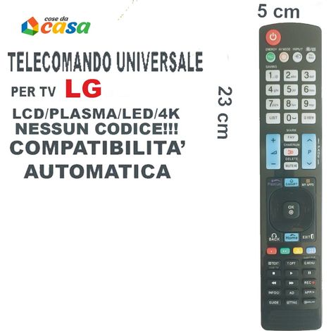 Telecomando universale compatibile con LG per tv televisore plasma lcd 4k (1/5)