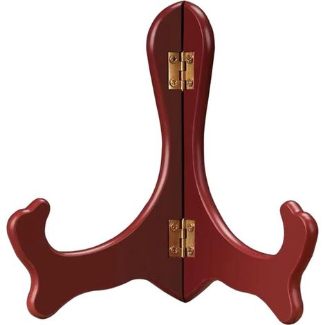 Cadre photo rouge grand format avec support pour assiette Chevalet décoratif en bois. livres de cuisine et décoration d'anniversaire. Élégant et stable pour toutes les occasions (1/5)