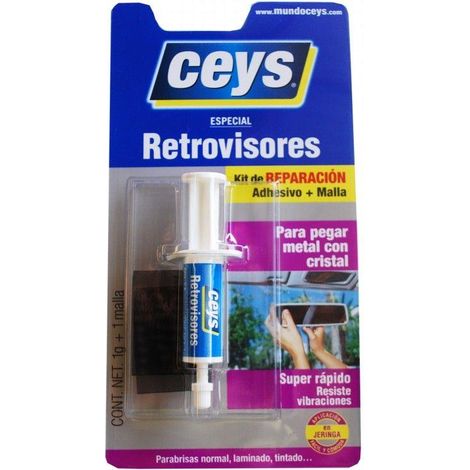 FPLUS ceys adhesivo retrovisor jerin , Adhesivo especialmente indicado para pegar retrovisores con soporte metálico, sobre cualquier clase de parabrisas de automóvil (normal, lamin