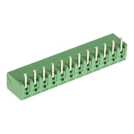 Embase pour CI Phoenix Contact, MC 1.5/12-G-3.81, 12 pôles , 3.81mm 1 rangée, 8.0A, Angle droit