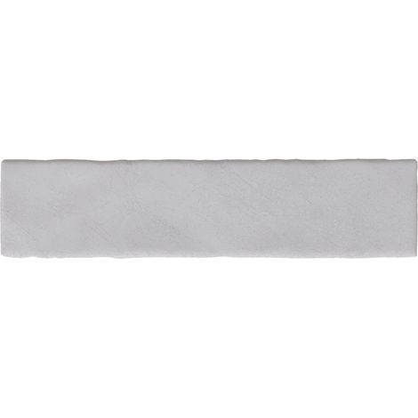 Carrelage effet Zellige Gris Clair 24,6x6x0,85 cm Ravelo - Sol et mur intérieur (vendu par carton de 0,5 m²) - RO'MA CARRELAGE
