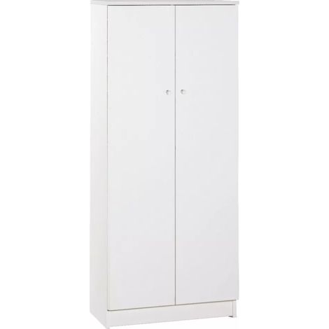 armadio basso 2 ante bianco, 62x147x34 cm