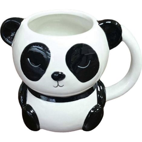 Mug en céramique 400 ml avec motif animal - tasse café et thé pour cadeau de couple,Panda (1/4)