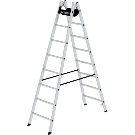 Günzburger Steigtechnik Escabeau à barreaux 2 x 8 échelons - 033016 (1/5)