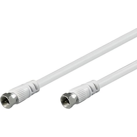 Câble Tv-Sat coaxial - MARQUE - Modèle - Fiches F mâle/mâle - 15.0m - Blindage 75 dB