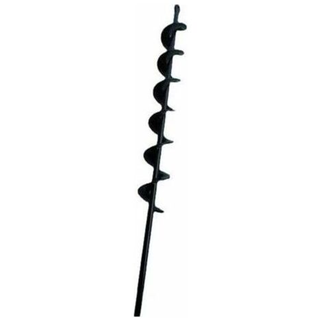 FENOPLASTICALe noir foret hélicoïdal à tarière pour bêcheur de terre de plantation de jardin 50mm×450mm., (1/4)