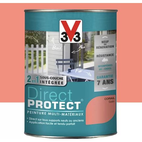 Peinture Glycéro Multi-matériaux V33 Direct Protect Corail 1,5 L (1/4)