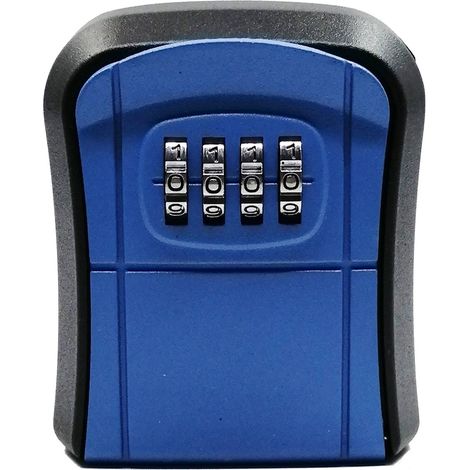 Sollbry Caja de seguridad para llaves, caja de pared con código de 4 dígitos, caja de seguridad para exteriores, resistente al agua y al óxido, para apartamentos, oficinas, escuelas, garajes, almacene (1/3)