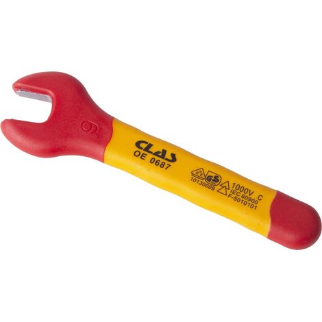 Clé plate isolée 9mm - OE 0687 - CLAS Equipements