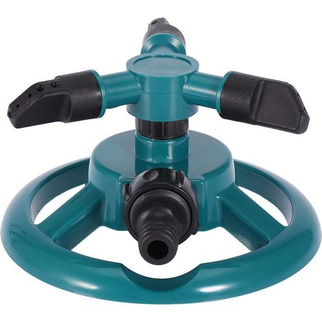 Irrigatore circolare a 3 ugelli – irrigazione a 360° – prato, patio, giardino – verde scuro