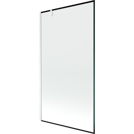 Mexen Next parete doccia 1-anta 100 x 150 cm, cornice nera, bianco - 895-100-000-00-70-20 (1/5)