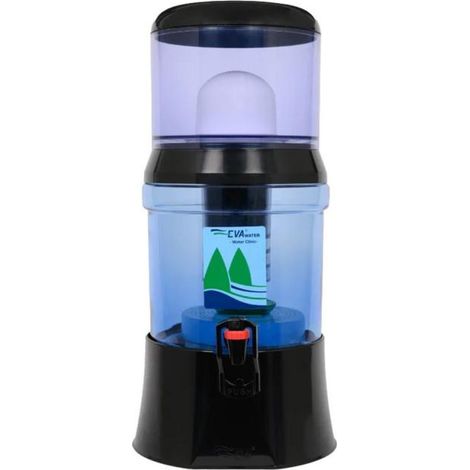 Fontaine EVA  7 L cuve en verre - système magnétique - noire