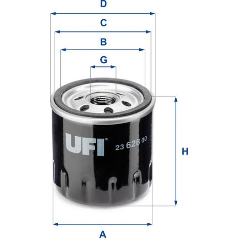 Filtro de aceite UFI 23.628.00