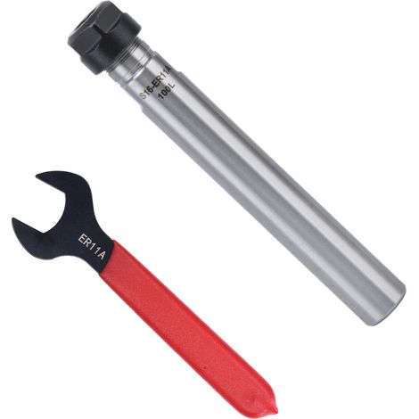 Porte-outil à queue droite ER11 Douille de serrage Rallonge CNC Tour et Fraisage Accessoire C16-ER11A-100L 100mm (1/5)