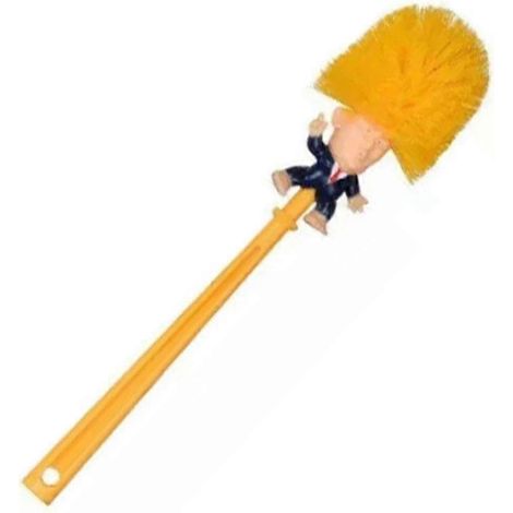 Brosse de toilette multifonctionnelle humoristique à l'effigie de Donald Trump (C) (1/5)