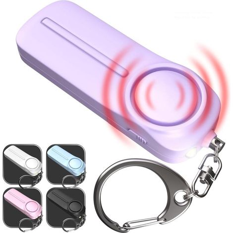 Alarme personnelle de sécurité et d'autodéfense 130 avec lumière LED pour femmes et enfants (1/5)