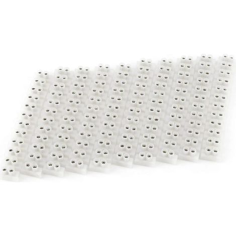 10 borniers à vis double rangée 360 V 10 A, barrière électrique, bloc de connexion à 12 pôles