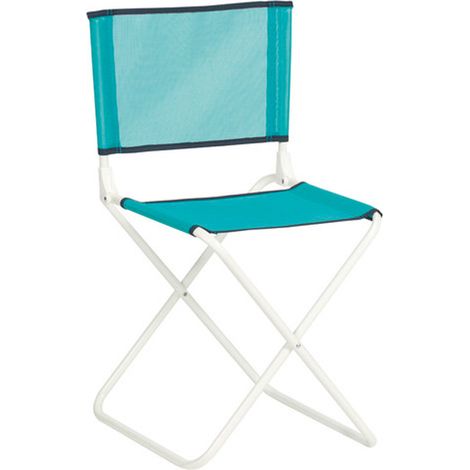TABURETE PLEGABLE C/RESPALDO VERDE AGUA FIBRELINE