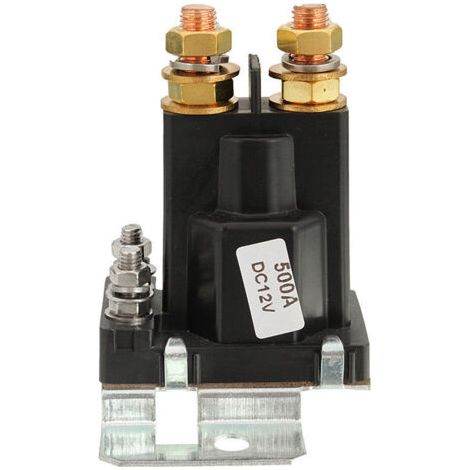 Relais de démarreur automobile 12 V 500 A, relais d'arrêt automatique haute intensité à 4 broches, monobloc (1/5)