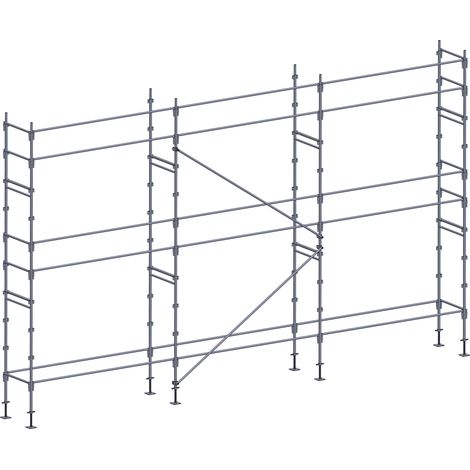 Echafaudage façadier 60 m² lisses