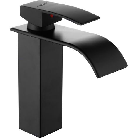 Mexen Aries Waschbeckenarmatur, schwarz - 744800-70 (1/2)