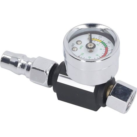 Régulateur de pression d'air pour pulvérisateur de peinture G1/4 pouces, pistolet de régulation rapide et précis, réglage de 0 à 10 bars (1/5)