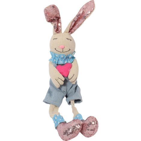 Osterhase sitzend, blau, 40 cm (1/3)