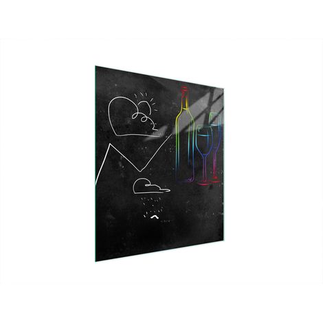 TAGLIERE IN VETRO 45x52 NERO (1/5)