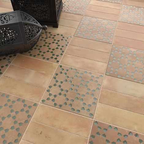 Carrelage Effet Terre Cuite BEJMAT WOW 15x15 cm Tan Olive (1/2)