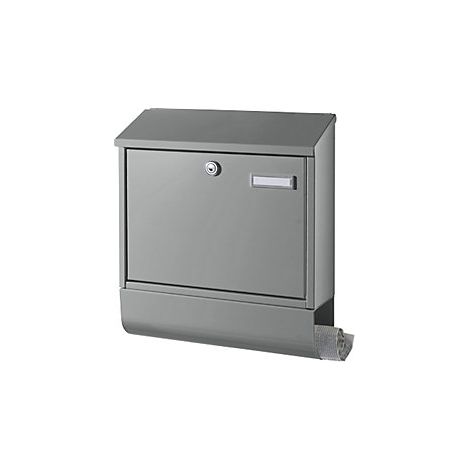 Buzón  para periódico  aluminio gris RAL 9007