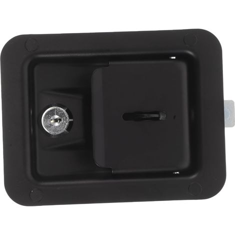 Serrure multifonctionnelle haute sécurité en fer noir pour porte de ca (1/5)