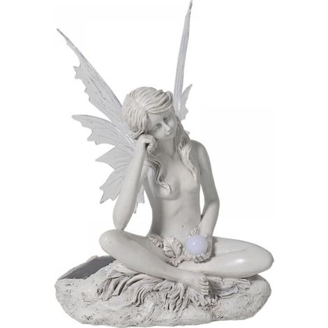 PD1539 Secret Fairy Garden Statue: Resin Contemplation Fairy