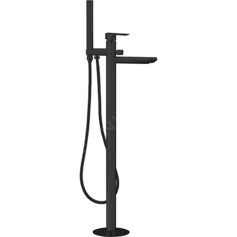 Sapho Spy - Mitigeur de baignoire pour montage au sol, avec corps d´encastrement, noir mat PY21/15 (1/2)