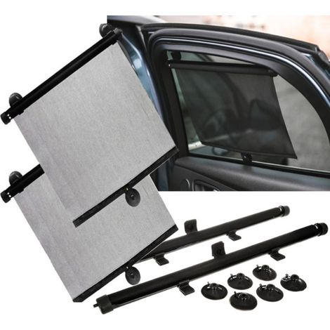 Persianas enrollables para ventanas de coche, protección solar, 2 unidades. (1/5)