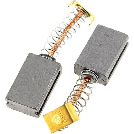 Charbons moteur par 2 20x13x7 – Compatible scarificateurs Einhell, Top craft, Gardenline – Pour chantiers humides et terrains accidentés