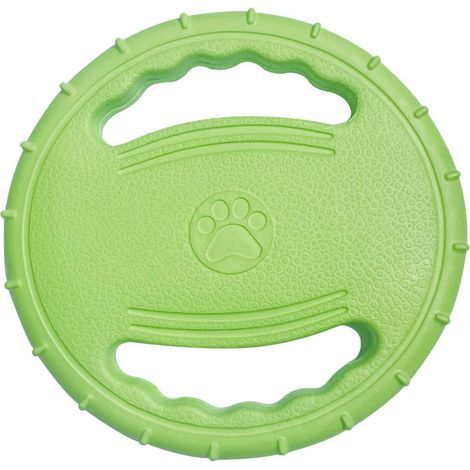 Frisbee flotante de goma dura para perros, 20 cm de diámetro (verde) (1/5)