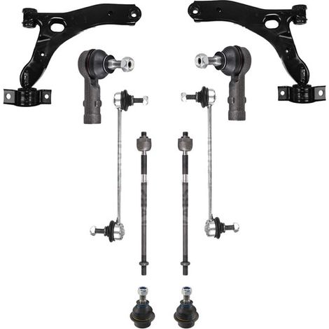 KIT BRACCIO OSCILLANTE 10 PEZZI COMPATIBILE CON FORD TOURNEO CONNECT 1.8 TDCi 06.2002 - / Kit Sospensione Completo OE/OEM / Bracci Oscillanti + Testine Sterzo / Sostituzione Diretta OEM