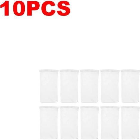 Accessoires de piscine (10 pièces) Chaussettes de nettoyage pour écumoire de piscine, paniers, filtres, filets de protection, chaussette de rangement pour débris et feuilles, accessoire de nettoyage p (1/5)