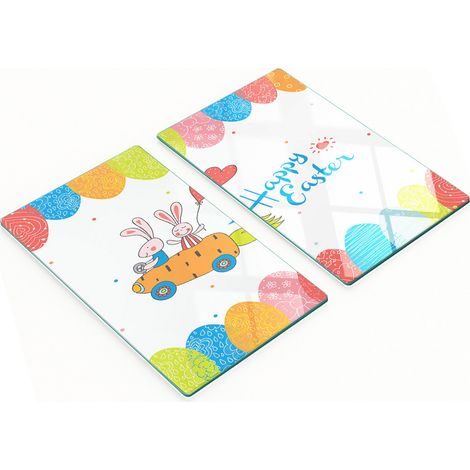 Taglieri decorativi in vetro temperato con scritta "Buon Natale" (2x30x52 cm) (1/5)