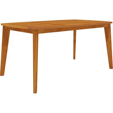 Mesa de jardín madera maciza de acacia 160x90x75 cm vidaXL (1/4)
