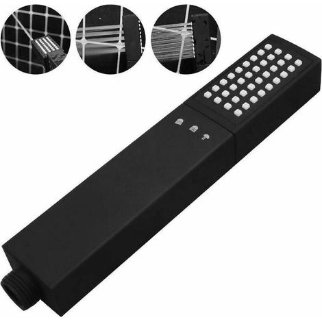 Shower Head with Hose Shower 3 Modes Hand Shower Bathroom Shower Head High Pressure Shower Head Water Saving Shower Head Black (1/5)
